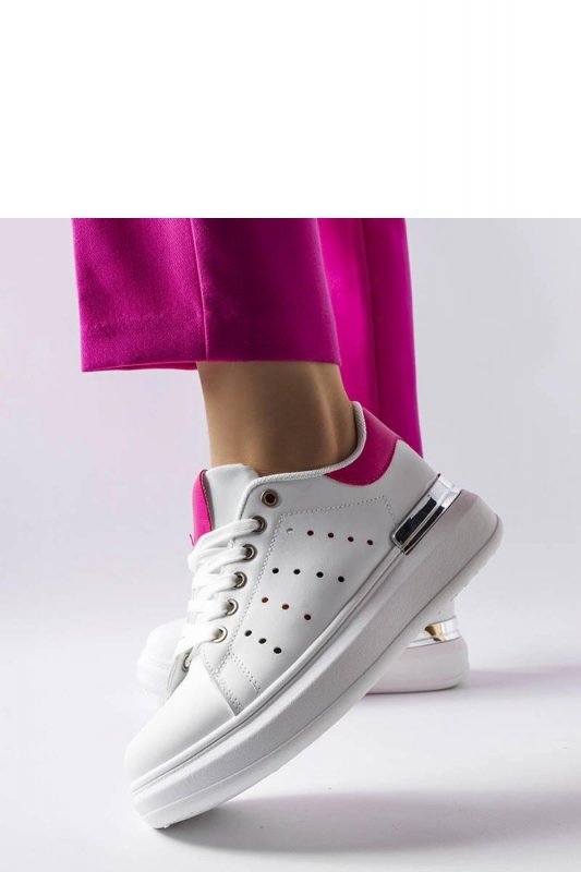 Białe sneakersy z kolorową perforacją Chalut - Solea
