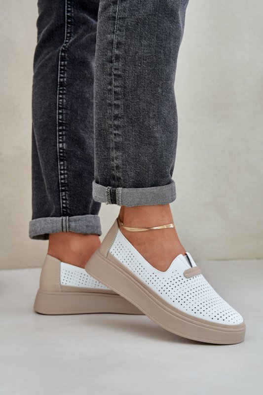 Mokasyny Model Hanthiel 25PB32-8662 White - Step in style