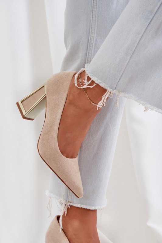 Czółenka Model Falseki M388 Beige - Step in style
