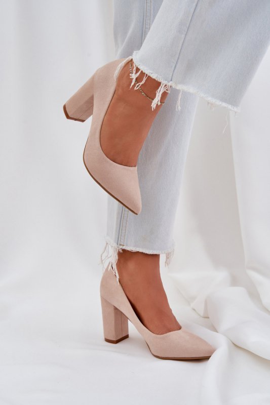 Czółenka Model Florena NF-47P Beige - Step in style