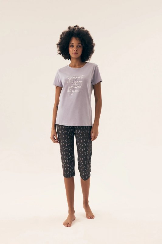 Piżama Damska Model Naturaleza 42658-04X Lawenda/Violet - Henderson