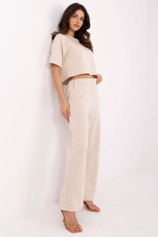 Spodnie Komplet Model DHJ-KMPL-20596.02 Beige - Italy Moda