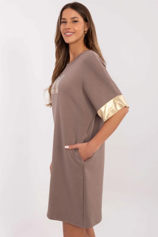 Sukienka Model MI-SK-A6192.52 Brown - Italy Moda