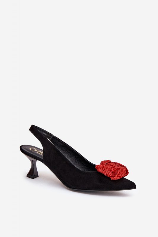 Czółenka Model CheBello 4666 Black - Step in style