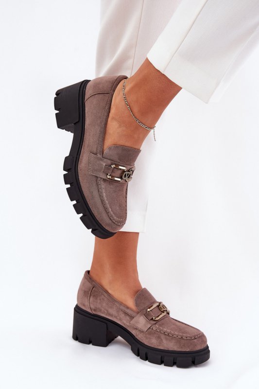 Półbuty Model Vinceza 39921 Dark Beige - Step in style
