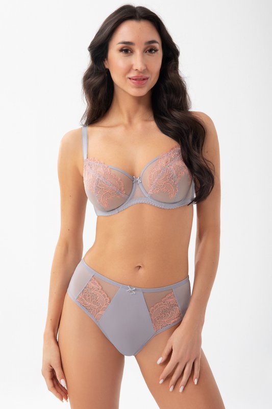 Figi Brazyliany Model Perla K909 Grey - Gorsenia Lingerie