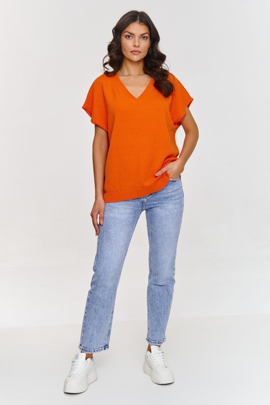 Kamizelka Model S157 Orange - Makadamia