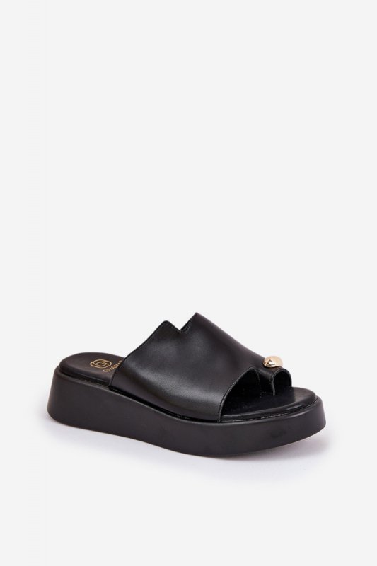 Sandał Klapki Model Saqesse MANO777 Black - Step in style