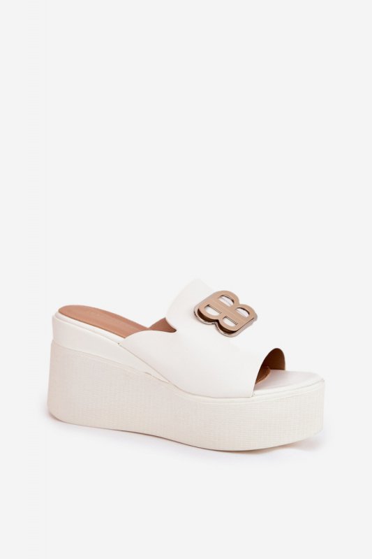 Sandał Klapki Model Tanonea 2283 White - Step in style