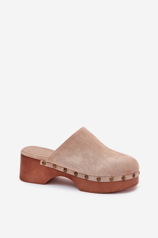 Sandał Klapki Model Ellason 8065 Beige - Step in style