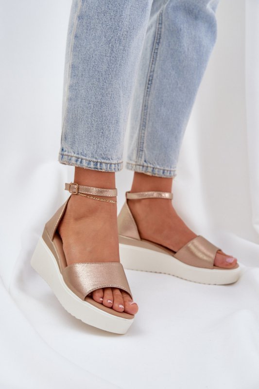 Sandały Model Gillifia JH519P Gold - Step in style