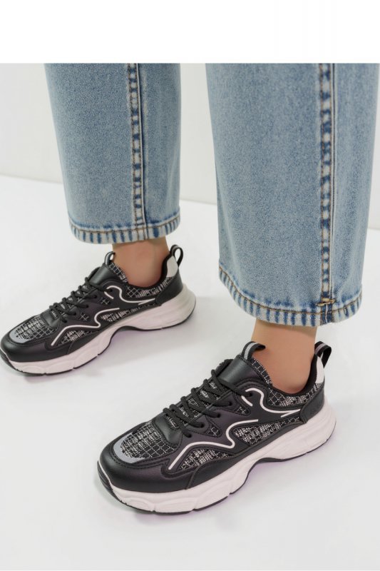 Damskie Sneakersy STELLAR ? Black - Inello