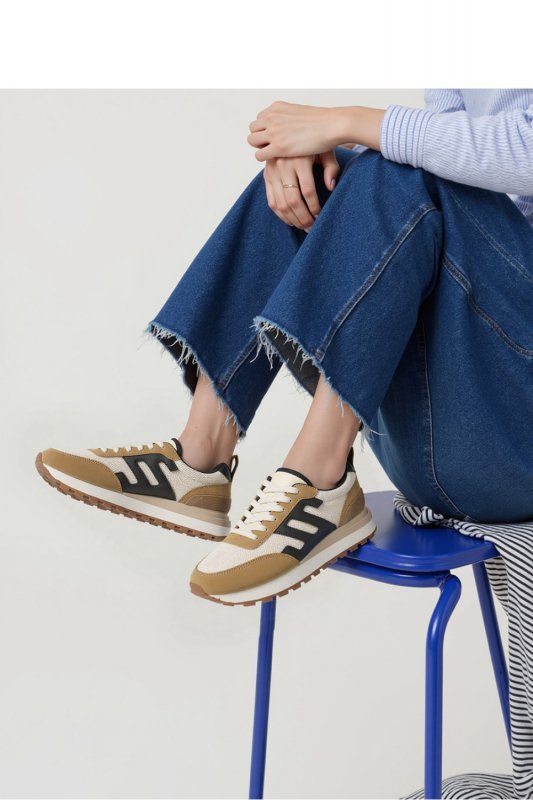 Damskie Sneakersy VENTO ? Black/Camel - Inello