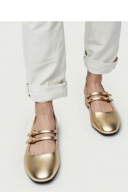 Damskie Baleriny SELVIA ? GOLD - Inello