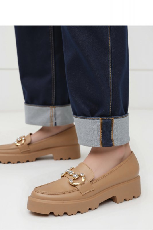 Damskie Mokasyny ELEGANZE KHAKI - Inello