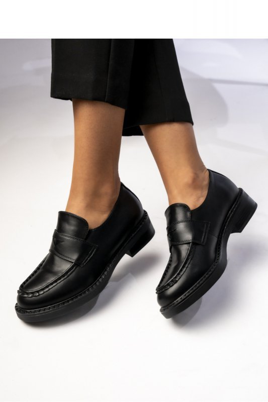 Damskie Mokasyny CELINO NERO ? Klasyczne Buty na Co Dzień - Inello