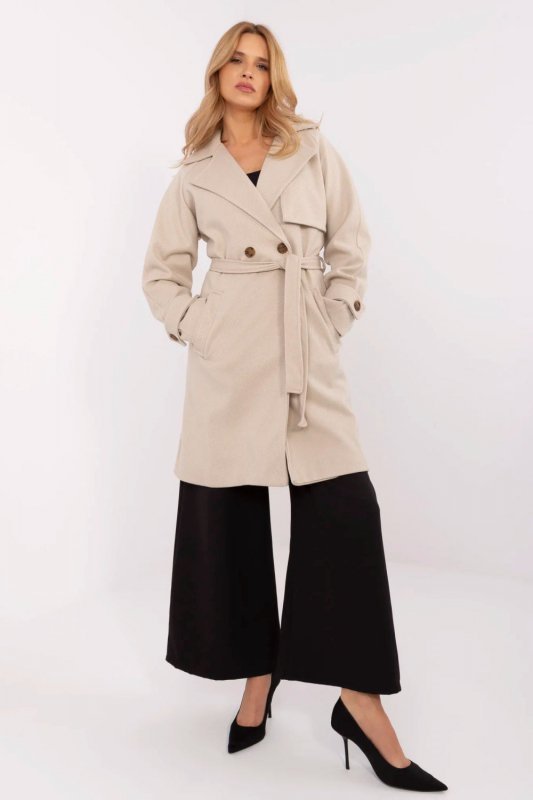 Płaszcz Damski Model TW-PL-BI-2309.86 Beige - Och Bella