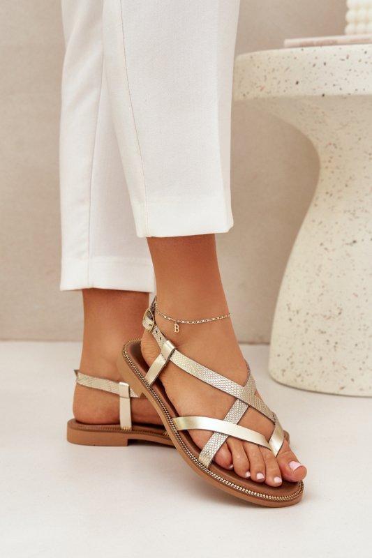 Sandały Model Zazoo 40429 Gold - Step in style