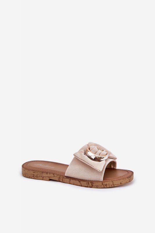 Sandał Klapki Model Nellodra M578 Beige - Step in style