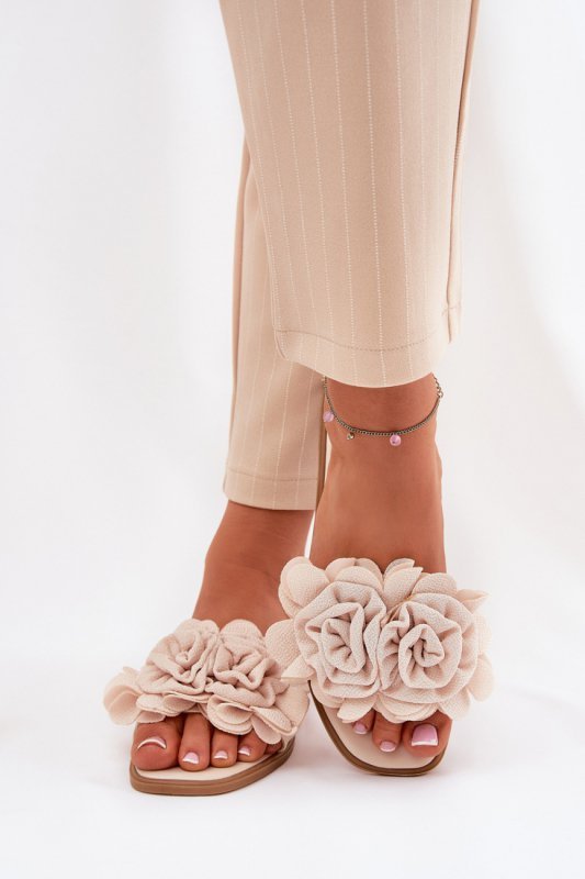 Sandał Klapki Model Misorsse BJ718 Beige - Step in style