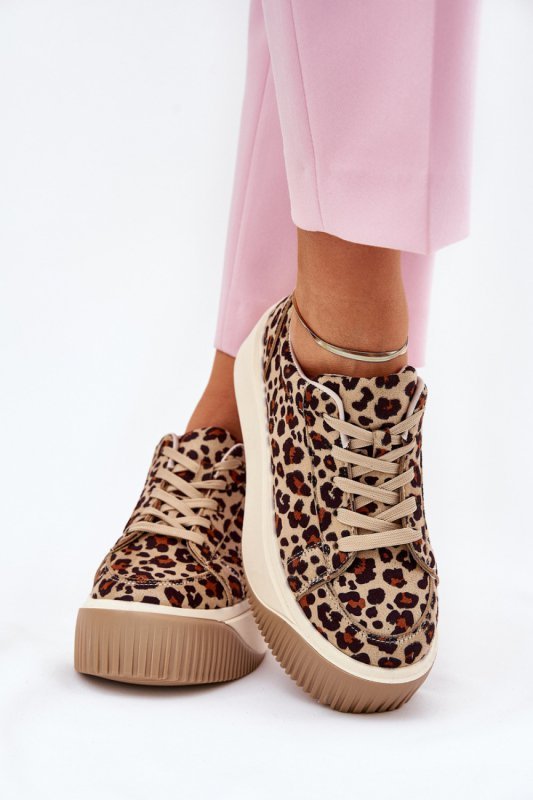 Buty Sportowe Model Tirvanis PL358 Brown Panterka - Step in style