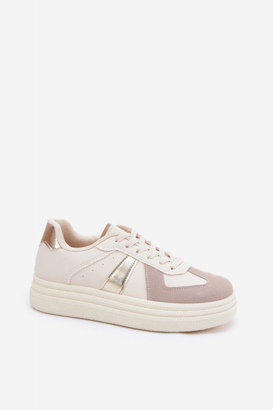 Buty Sportowe Model Goriette 8958 Beige - Step in style