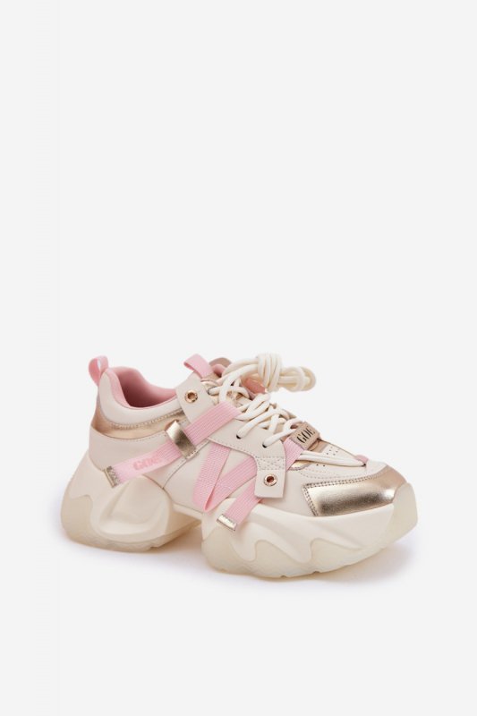 Buty Sportowe Model Goe RR2N4031 Beige - Step in style