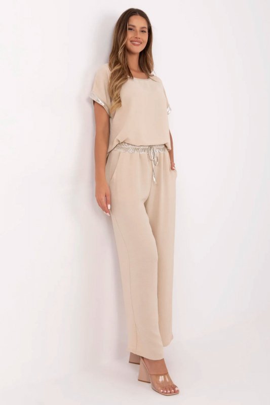Spodnie Komplet Model DHJ-KMPL-9370.87 Beige - Italy Moda
