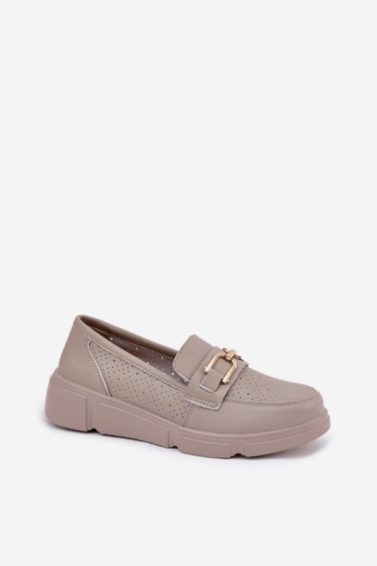 Mokasyny Model Vinceza 88007 Dark Beige - Step in style