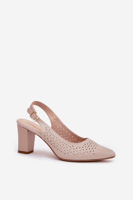 Sandały Modelu Sergio Leone SK163 Beige - Step in style