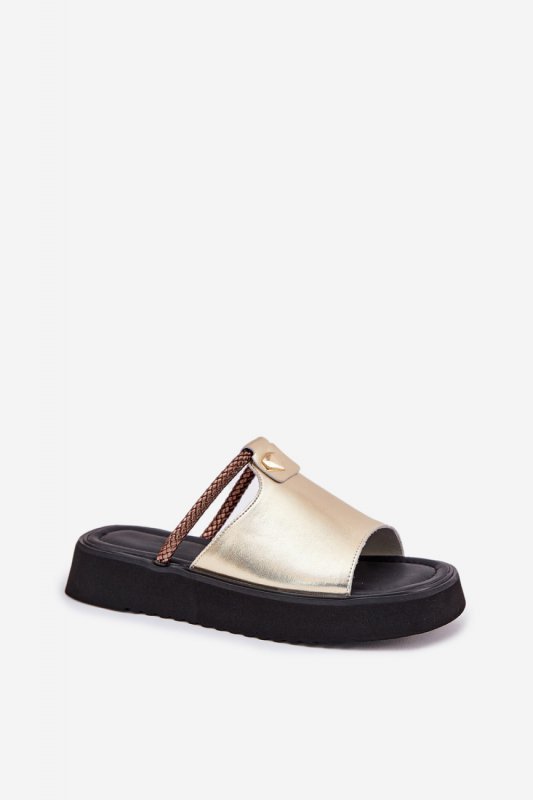 Sandał Klapki Model DA MK51-475 Gold - Step in style