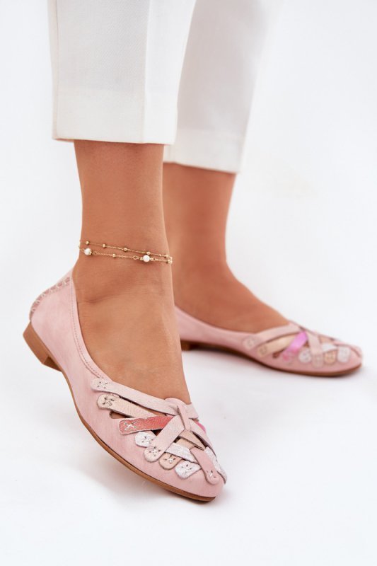 Baleriny Model Maciejka 01358-51 Pink - Step in style
