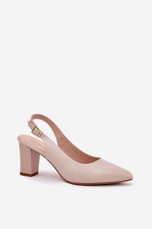 Czółenka Model Sergio Leone SK162 Beige - Step in style
