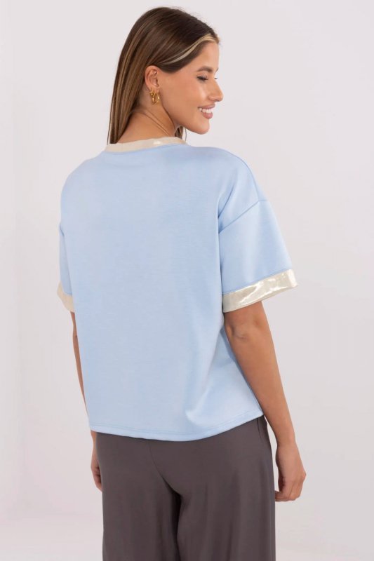 Bluzka Model MI-BZ-M61771.81 Light Blue - Italy Moda