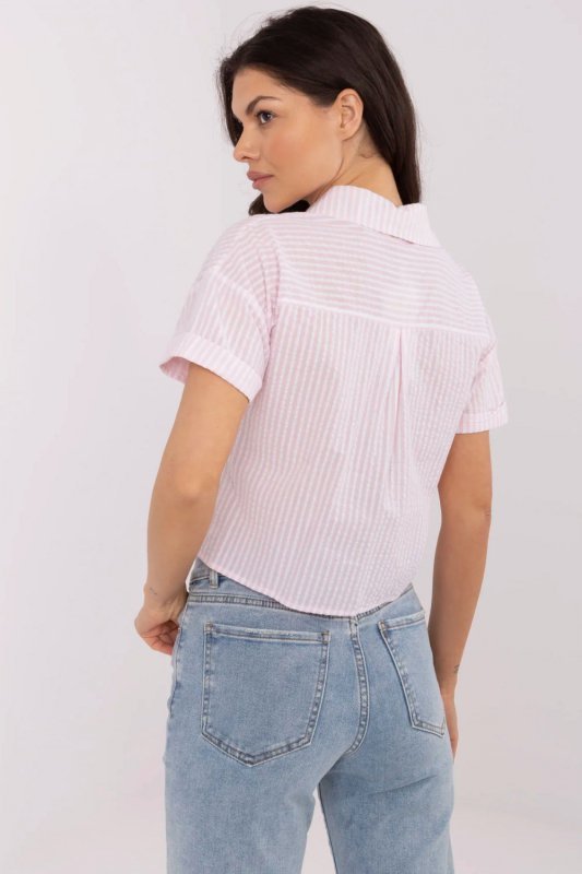 Koszula Damska Model NM-KS-KA-01148.50P White/Pink - NM