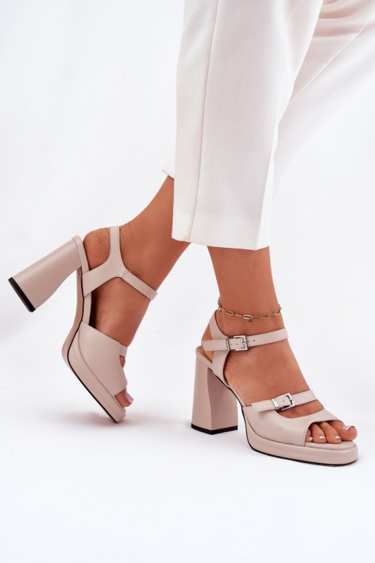 Sandały Model Vinceza 77110 Beige - Step in style