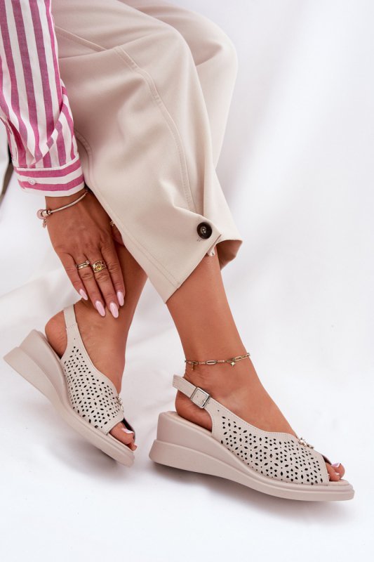 Sandały Model Vinceza 79529 Beige - Step in style