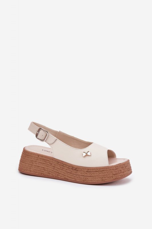 Sandały Model Vinceza 41476 Beige - Step in style