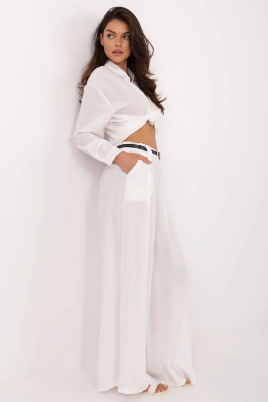Spodnie Damskie Model MI-SP-A2476.95 White - Italy Moda