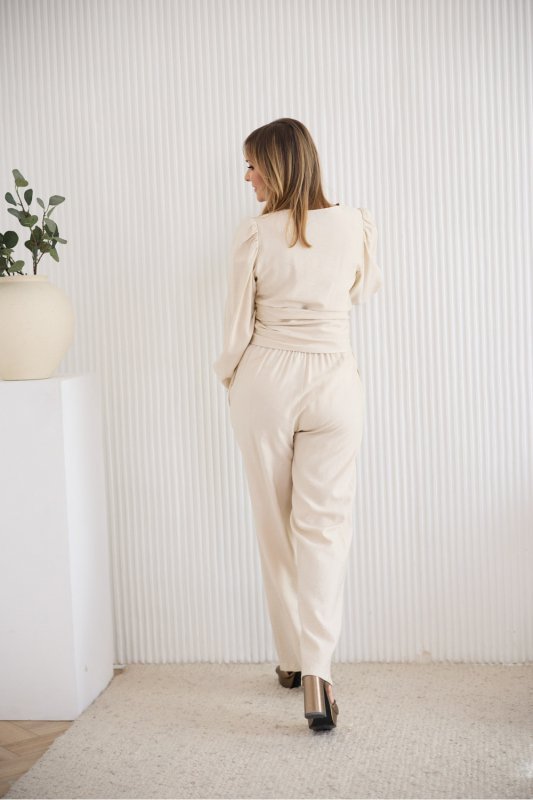 Spodnie Komplet Model M387/6 Beige - La Aurora