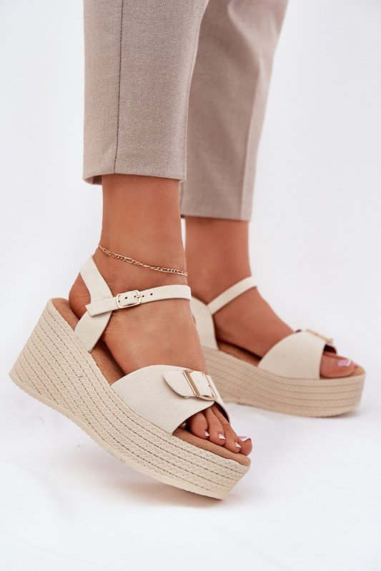 Sandały Model Liniella LOLO22 Beige - Step in style