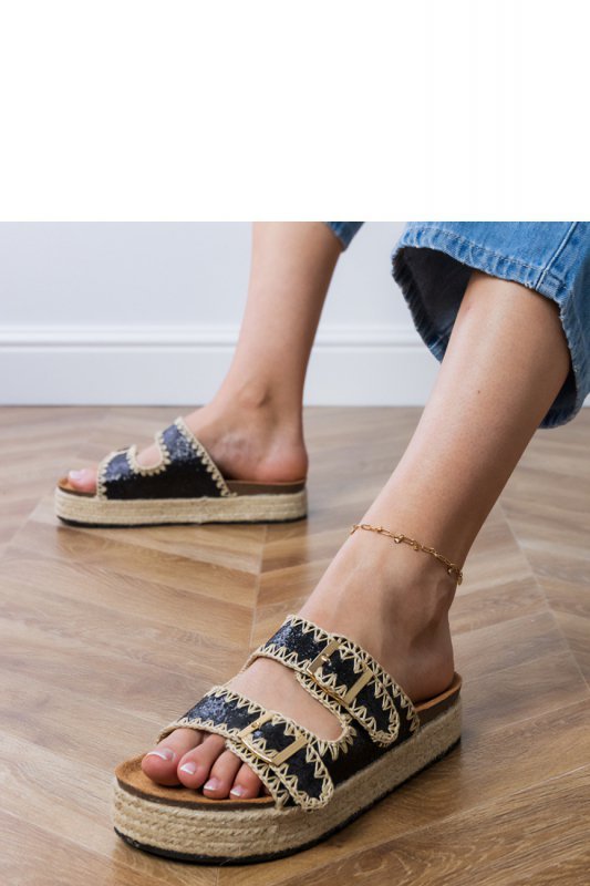 Sandał Klapki Model Induri X5-382 Black - PRIMO