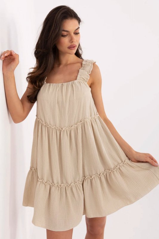 Sukienka Model MI-SK-A5036.78 Beige - Italy Moda