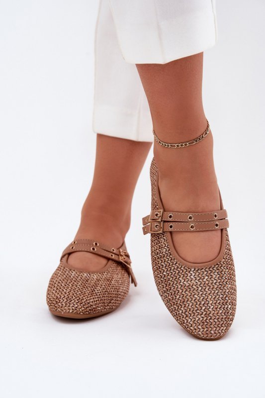 Baleriny Model Partheda 2201 Khaki - Step in style