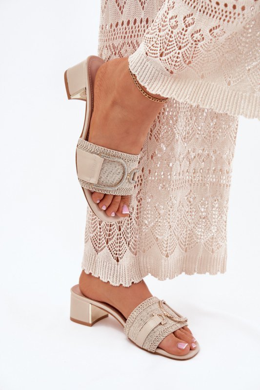 Sandał Klapki Model Julinemi J1918 Beige - Step in style