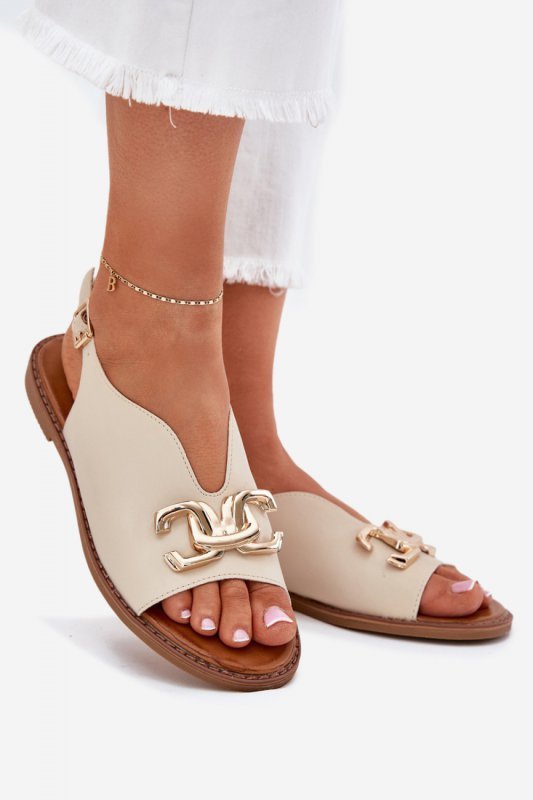 Sandały Model Amelira 25SD35-8775 Beige - Step in style