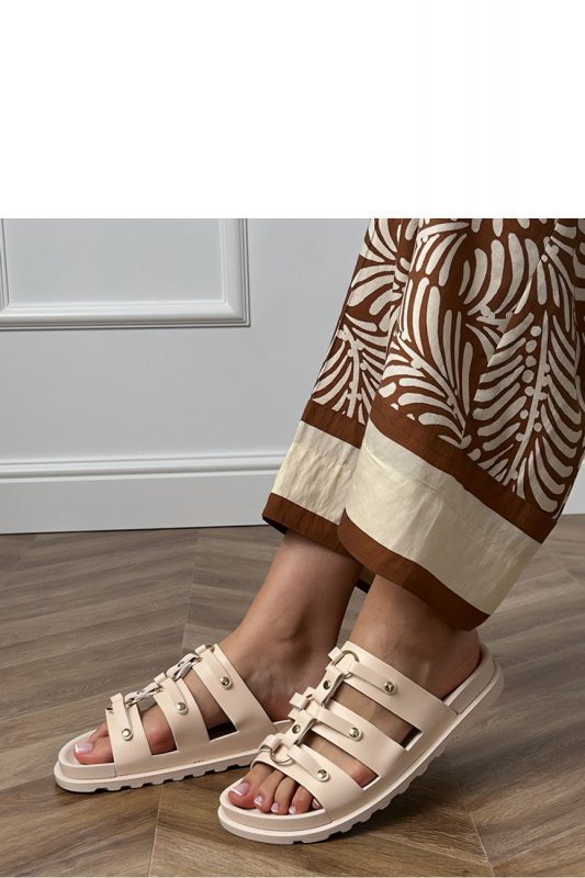 Sandał Klapki Model Elenois ST-3 Beige - PRIMO