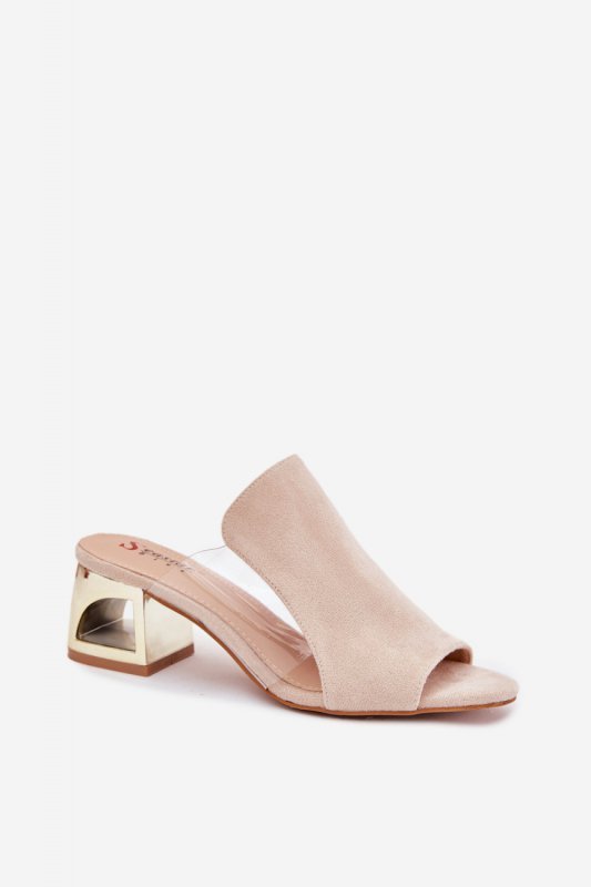 Sandał Klapki Model Tessira M500 Light Beige - Step in style