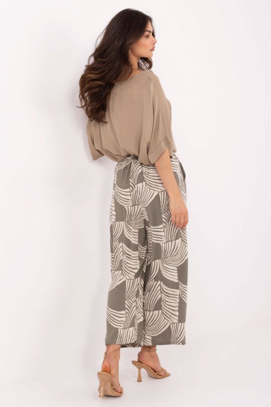 Spodnie Damskie Model D73771M62237G Khaki - Sublevel