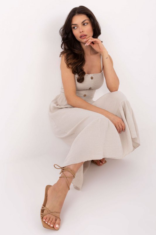 Sukienka Model MI-SK-62201.85 Beige - Italy Moda
